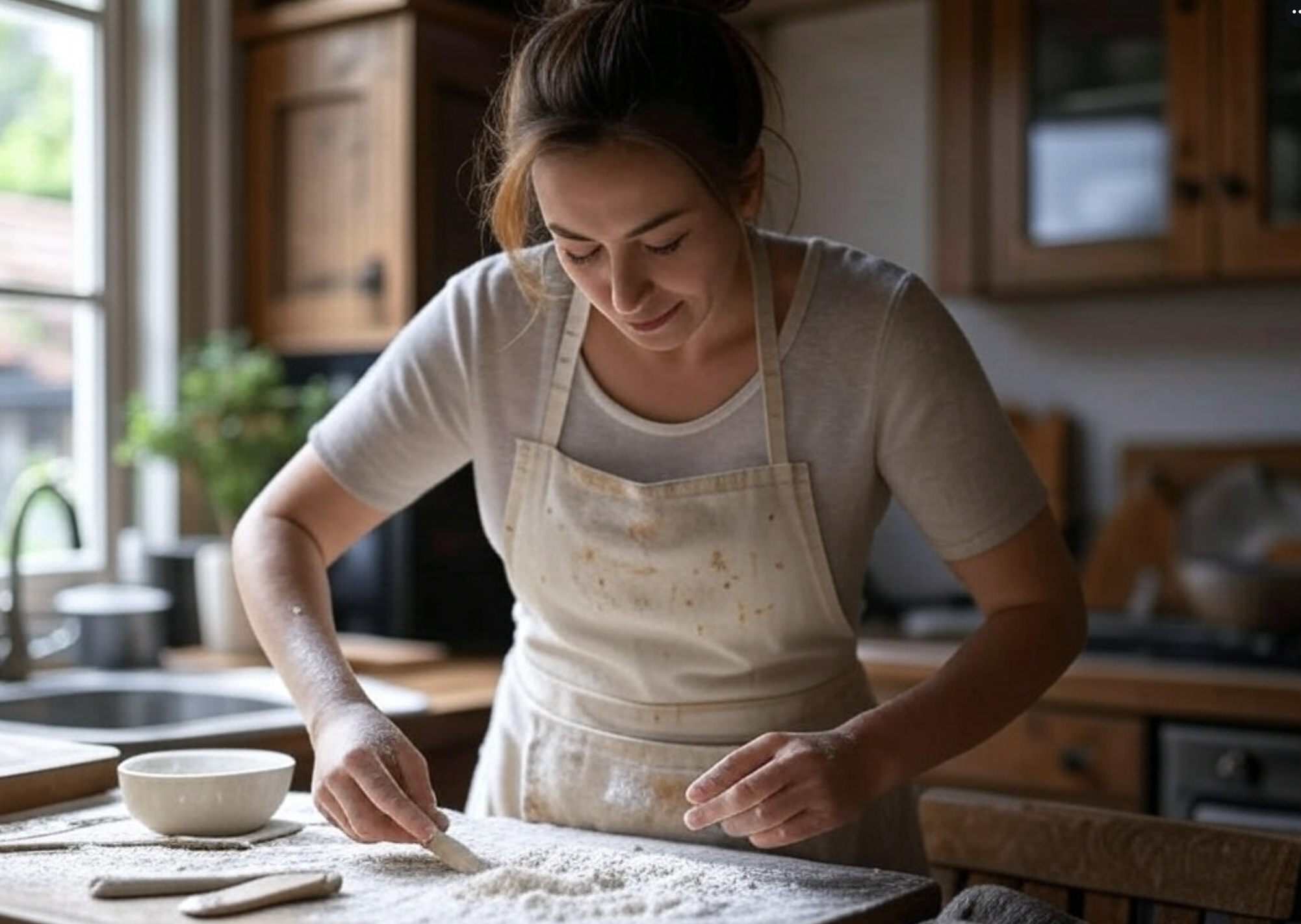making bread