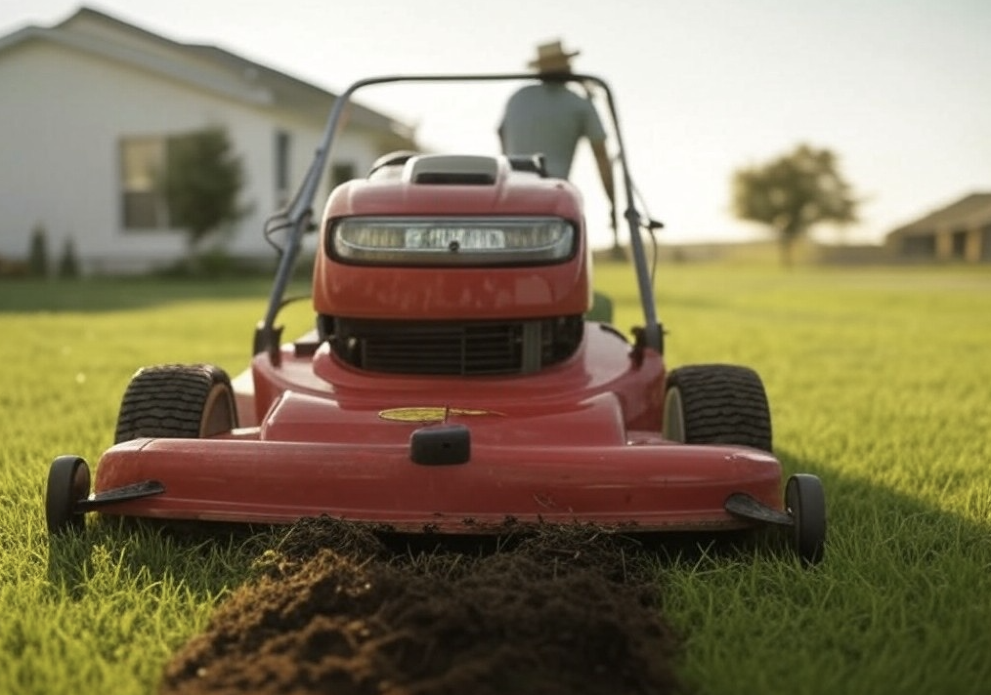 wide deck mower