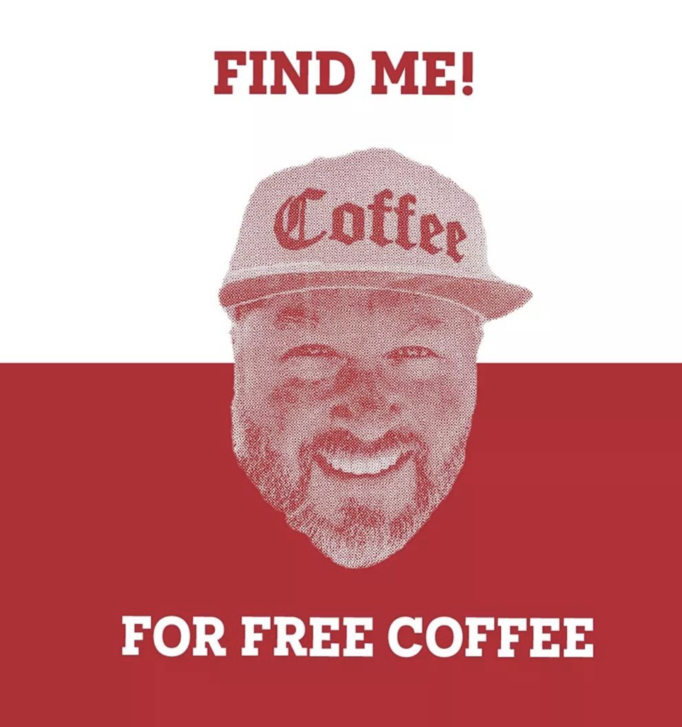 find free coffee