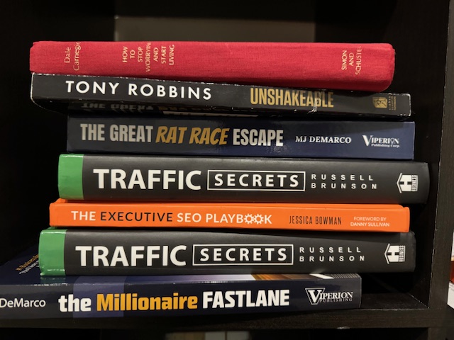 personal finance and marketing books 